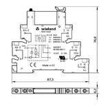 Wieland 80.010.4502.0 Relay Module Flare Move 24VDC-1W-6A