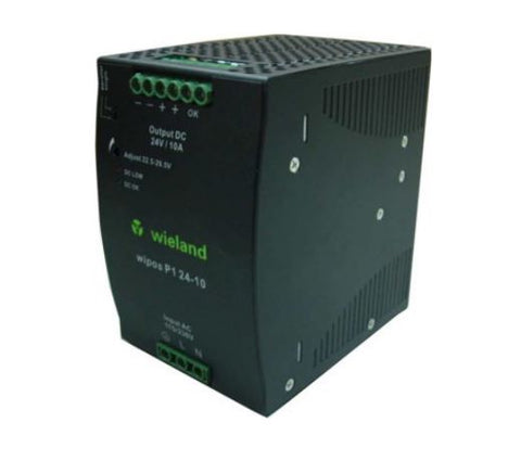 Wieland 81.000.6140.0 Switching Power Supply, 24 VDC, 10A