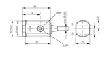 Contrinex LHR-M18PA-PMK-60C Photoelectric Sensor