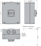 Lovato GAZ100UL Enclosed Disconnect, 100A - Industrial Sensors & Controls