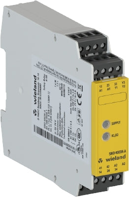 Wieland R1.188.0500.1 Device for monitoring of safety-related circuits SNO4003K-A AC/DC 24V (B)