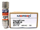 Mersen ATQR10, 600 VAC, 10 Amp, Amp-Trap Time Delay Fuses (LOT of 10) - Industrial Sensors & Controls
