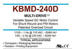 KB Electronics KBMD-240D DC Motor Control 9370 - Industrial Sensors & Controls