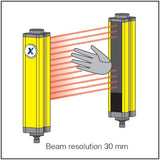 Contrinex YBB-30R4-0250-G012 Hand Safe Light Curtain Receiver - Industrial Sensors & Controls