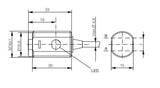 Contrinex LTR-M18PA-NMK-403 Photoelectric Sensor