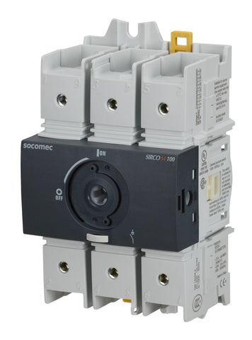 Socomec AC Disconnect Switch, 22003010, FUSERBLOC, 100A, 3P - Industrial Sensors & Controls